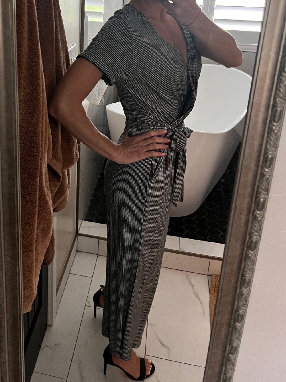 Roolee checkered jumpsuit